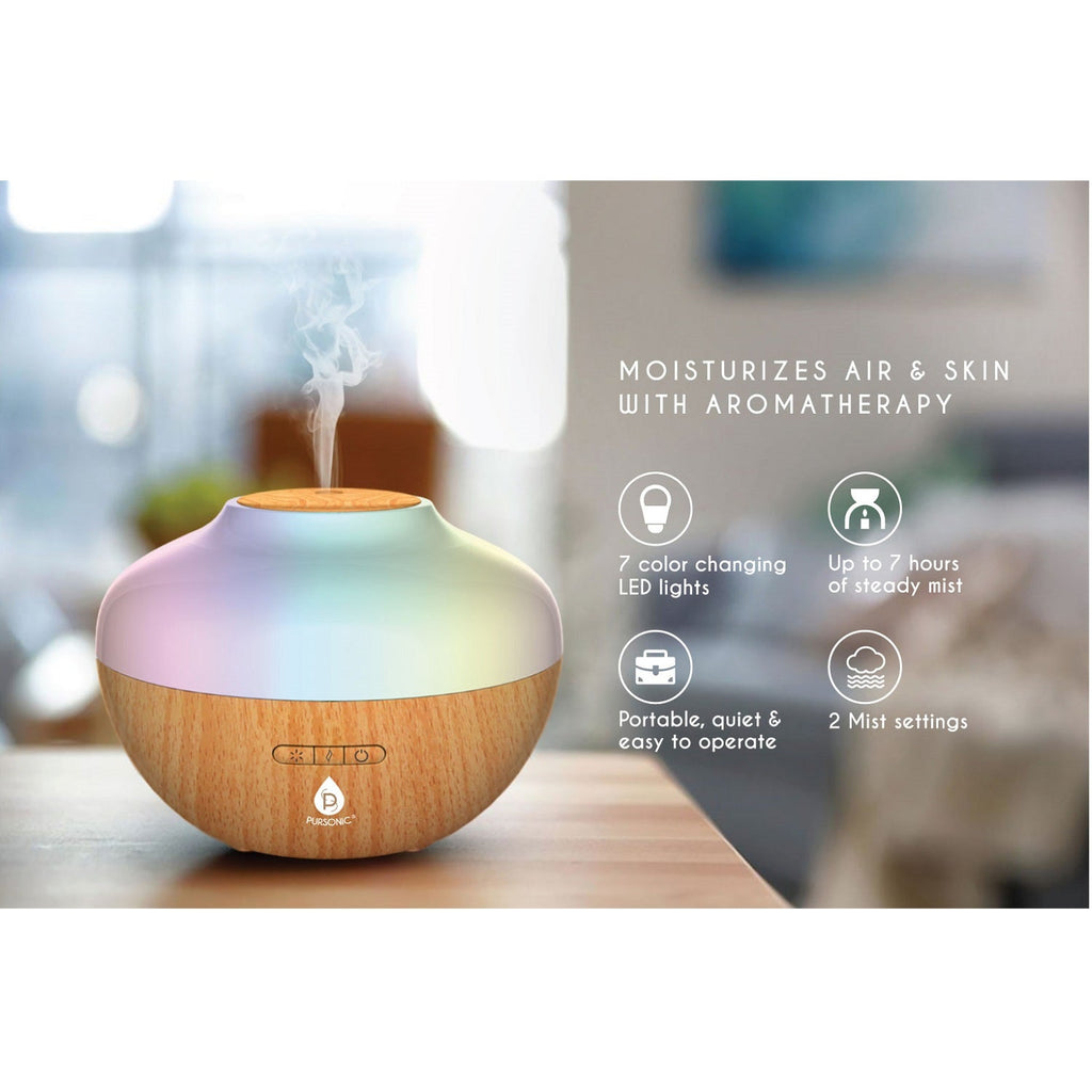 Sleep Sanctuary Bundle – Aromatherapy Diffuser + 3 Essential Oils